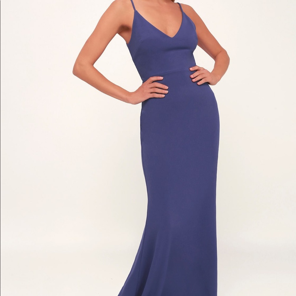 Lulu’s Infinite Glory Blue Gown